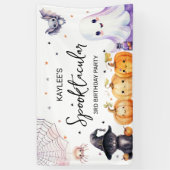 Niedliche Spooktacular Geburtstagsparty Banner (Vertikal)