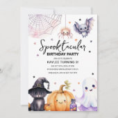 Niedliche Spooktacular Geburtstagsparty Einladung (Vorderseite)
