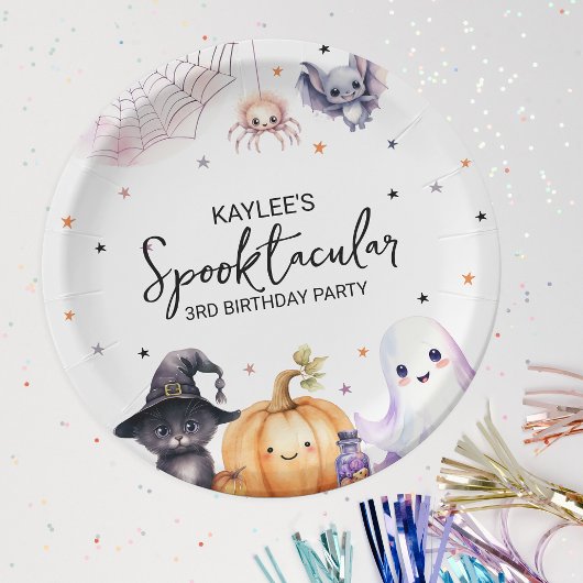 Niedliche Spooktacular Geburtstagsparty Pappteller