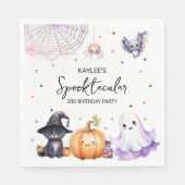 Niedliche Spooktacular Geburtstagsparty Serviette (Vorderseite)