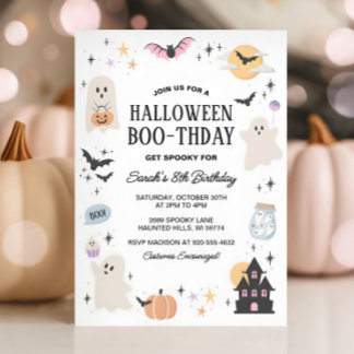 Niedliche Spooktacular Halloween Pastelle Einladung