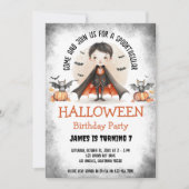Niedliche Spooktacular Kinder Halloween Junge Gebu Einladung (Vorderseite)