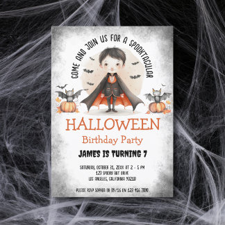 Niedliche Spooktacular Kinder Halloween Junge Gebu Einladung