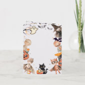 Niedliche Spooktacular Monster-Kindergeburtstag-Ei Einladung (Rückseite)