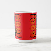 Niedliche Spooky Cat mit "Boo" : Halloween Cat Des Kaffeetasse (Mittel)