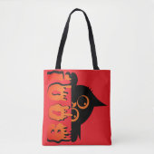 Niedliche Spooky Cat mit "Boo" : Halloween Cat Des Tasche (Vorderseite)