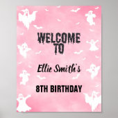 Niedliche Spooky Editable Party Poster (Vorne)