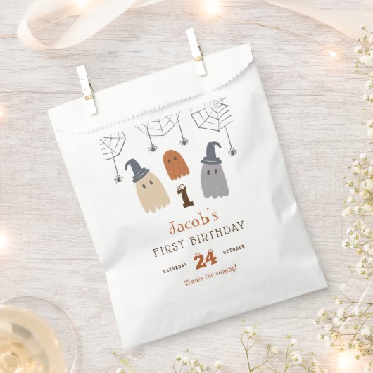 Niedliche Spooky Geister und Spinnen Erster Geburt Geschenktütchen (Ausgeschnitten)