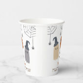 Niedliche Spooky Geister und Spinnen Erster Geburt Pappbecher (Rechts)