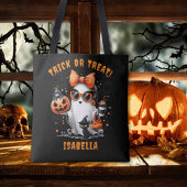 Niedliche Spooky Ghost Halloween Trick oder Treat  Tasche