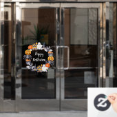 Niedliche Spooky Illustration glücklich Halloween Fensteraufkleber (Büro Tür)