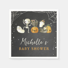 Niedliche Spooky Little Boo Halloween Kinderdusche Serviette