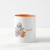 Niedliche Spooky Mummies Tasse (Zentrum)