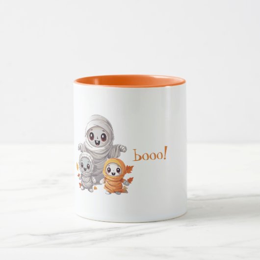 Niedliche Spooky Mummies Tasse (Zentrum)