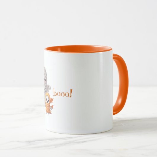 Niedliche Spooky Mummies Tasse (VorderseiteRechts)