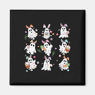 Niedliche Spooky Ostersonne Ghost Egg Girl Frauen Magnet