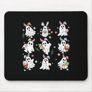 Niedliche Spooky Ostersonne Ghost Egg Girl Frauen Mousepad