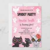 Niedliche Spooky Party Card für Kinder oder Erwach Einladung (Vorderseite)