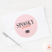 Niedliche Spooky Season Halloween Spider Runder Aufkleber (Umschlag)