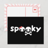 Niedliche Spooky Skulls Postkarte (Vorne/Hinten)