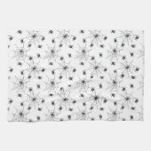 Niedliche Spooky Spiders & Webs Halloween Geschirrtuch (Horizontal)