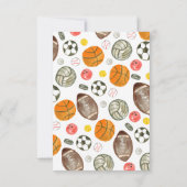 Niedliche Sporthallen Kindermädchen Geburtstag Dan Dankeskarte (Rückseite)