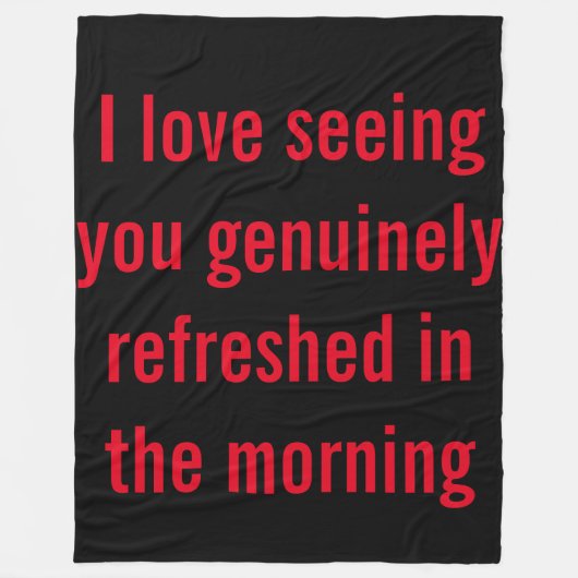 Niedliche Sprichwort-Fleecedecke Fleecedecke (Vorderseite)