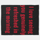 Niedliche Sprichwort-Fleecedecke Fleecedecke (Vorderseite (Horizontal))