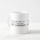 niedliche Sprichwortkaffee-Tasse Kaffeetasse (Vorderseite Links)