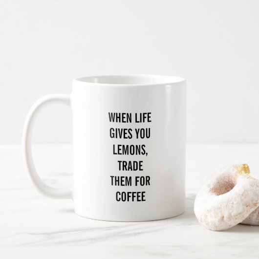Niedliche Sprichwortkaffee-Tasse Kaffeetasse (Mit Donut)