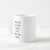 Niedliche Sprichwortkaffee-Tasse Kaffeetasse (Vorderseite Links)