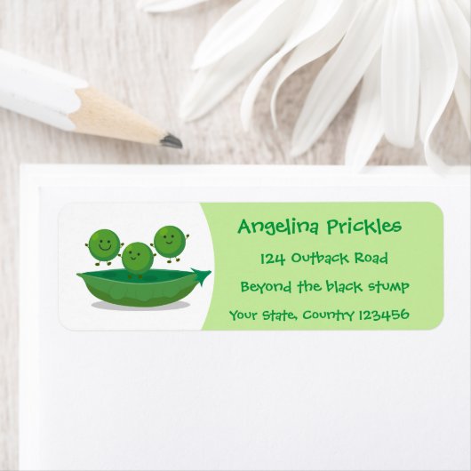 Niedliche Springererbsen in der Darstellung des Ca (Insitu)