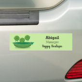 Niedliche Springererbsen in der Darstellung des Ca Autoaufkleber (Auf Auto)
