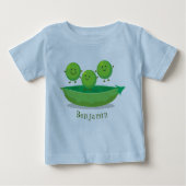 Niedliche Springererbsen in der Darstellung des Ca Baby T-shirt (Vorderseite)