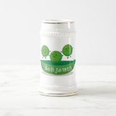 Niedliche Springererbsen in der Darstellung des Ca Bierglas (Mittel)