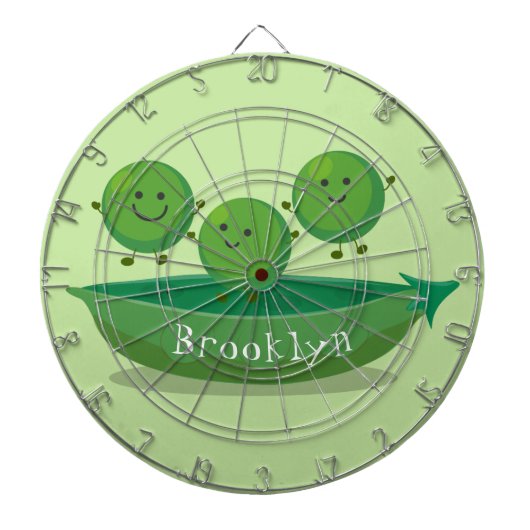 Niedliche Springererbsen in der Darstellung des Ca Dartscheibe (vorne)