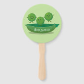 Niedliche Springererbsen in der Darstellung des Ca Fächer (Rückseite)