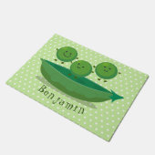 Niedliche Springererbsen in der Darstellung des Ca Fußmatte (Schrägansicht)