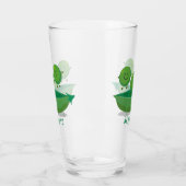 Niedliche Springererbsen in der Darstellung des Ca Glas (Links)