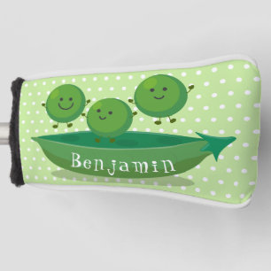 Niedliche Springererbsen in der Darstellung des Ca Golf Headcover