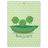 Niedliche Springererbsen in der Darstellung des Ca Klemmbrett (Rückseite)