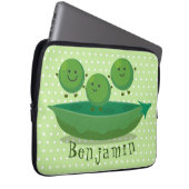 Niedliche Springererbsen in der Darstellung des Ca Laptopschutzhülle (Vorne Rechts)