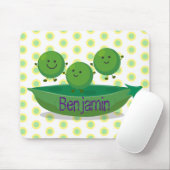 Niedliche Springererbsen in der Darstellung des Ca Mousepad (Mit Mouse)