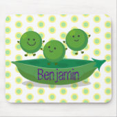 Niedliche Springererbsen in der Darstellung des Ca Mousepad (Vorne)