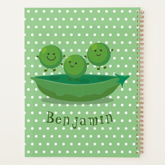 Niedliche Springererbsen in der Darstellung des Ca Planer (Rückseite)