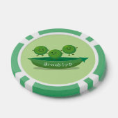 Niedliche Springererbsen in der Darstellung des Ca Pokerchips (Einzeln)