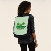 Niedliche Springererbsen in der Darstellung des Ca Rucksack (Ausgewaschen)
