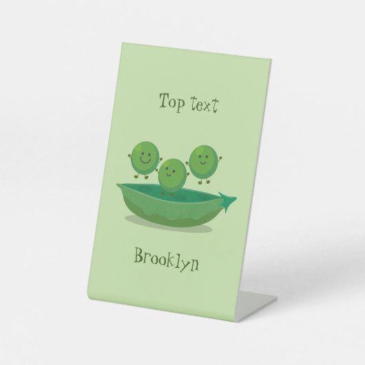 Niedliche Springererbsen in der Darstellung des Ca Sockelschild (Vorderseite)