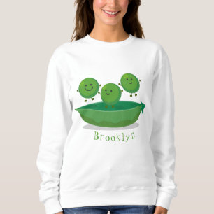 Niedliche Springererbsen in der Darstellung des Ca Sweatshirt