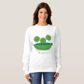 Niedliche Springererbsen in der Darstellung des Ca Sweatshirt (Vorne ganz)